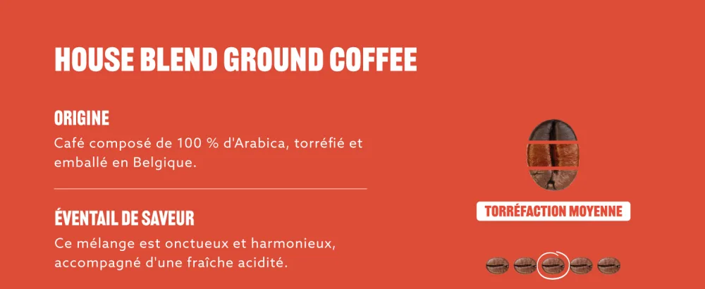 by Amazon Classic Blend Ground Coffee Medium Roast 3 Pounds 8 Ounce Pack of 6 - Rainforest Alliance Certified - product information 1