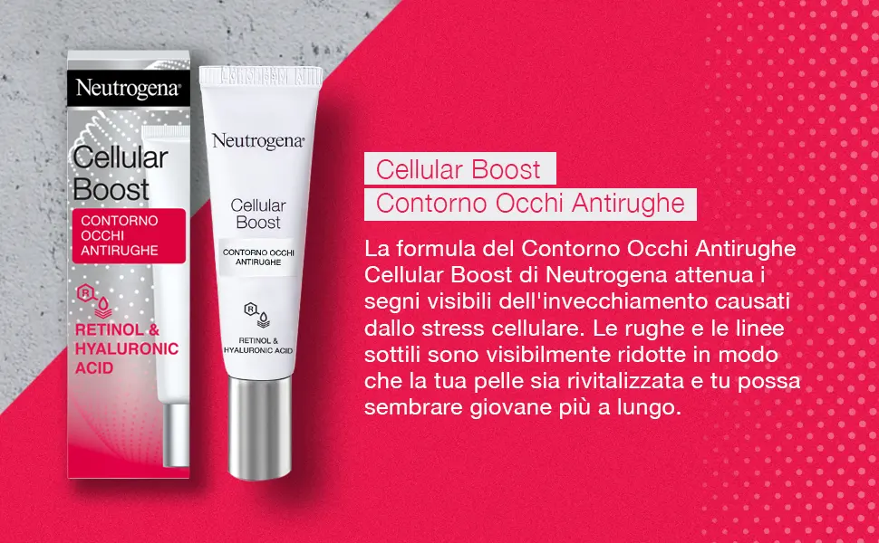 Cellular Neutrogen Night Cream + Eye Contour - Neutrogena Cellular Boost Contour des yeux anti-rides 15 ml