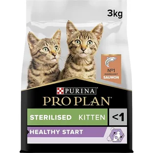 PURINA PRO PLAN | Sterilized Kitten 1 Healthy Start | Rich in Salmon | Dry Food | Kitten | 3kg Bag - product information 2