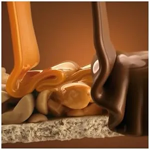 SNICKERS - Milk chocolate peanuts and caramel bar - 10 individual bars of 50g - 500g - droite
