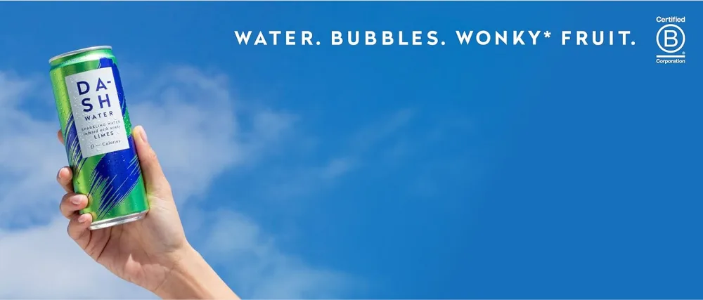 DASH Water Mix Pack - 16x Flavored Sparkling Waters (4X Peach 4X Lime 4X Raspberry 4X Grapefruit) Without Sugar No Sweetener - Billes d