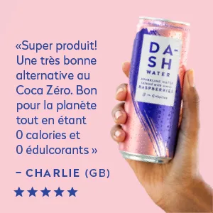 DASH Water Mix Pack - 16x Flavored Sparkling Waters (4X Peach 4X Lime 4X Raspberry 4X Grapefruit) Without Sugar No Sweetener - CHARLIE
