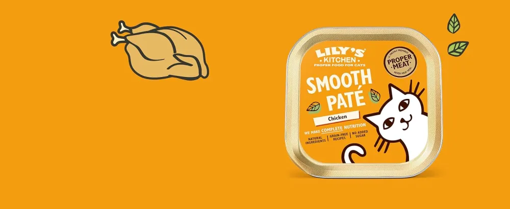 Lily's Kitchen Natural Pate in Tray for Senior Cats Chicken Recipe Grain Free (19 x 85 g trays) - product information 4