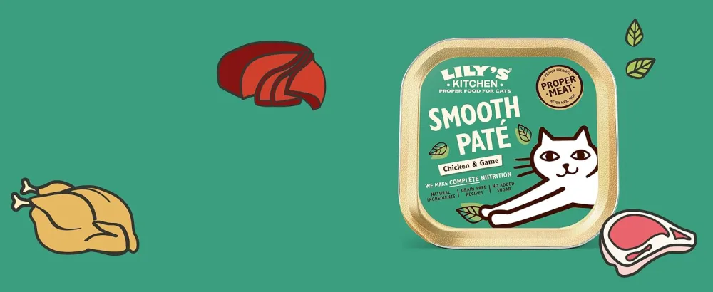 Lily's Kitchen Natural Pate in Tray for Senior Cats Chicken Recipe Grain Free (19 x 85 g trays) - product information 5
