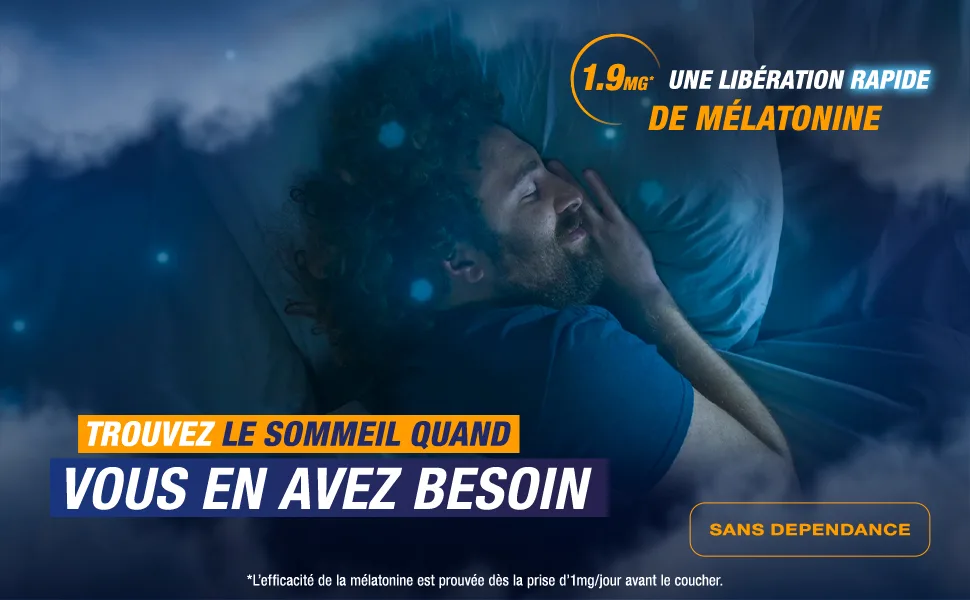 NOVANUIT FLASH Dietary supplement Sleep 1.9mg melatonin 20 films Sleep Time difference - Novanuit Flash