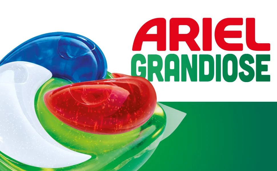 Ariel Grandiose PODS Liquid Detergent Capsules 40 Washes Original 2 x Stain and Odor Remover Action - product information 1