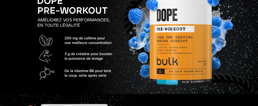Bulk Instant BCAA Powder 8g Branched Chain Amino Acids per Serving Tropical 500g - bulk