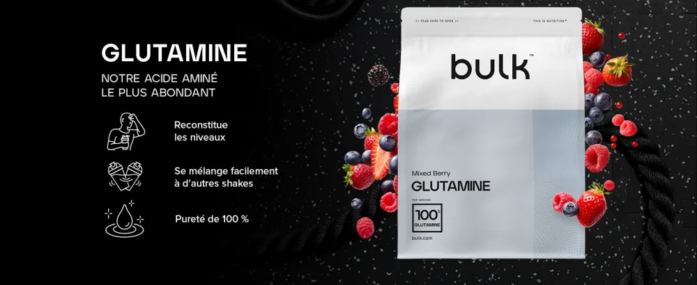 Bulk Instant BCAA Powder 8g Branched Chain Amino Acids per Serving Tropical 500g - bulk