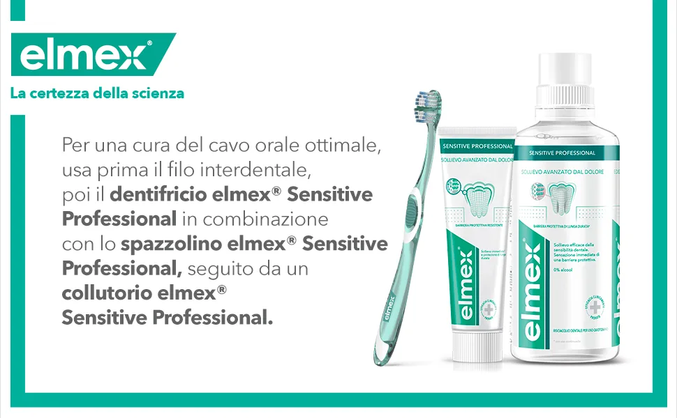 Elmex Professional Sensitive Toothpaste 75 ml - la certitude de la science