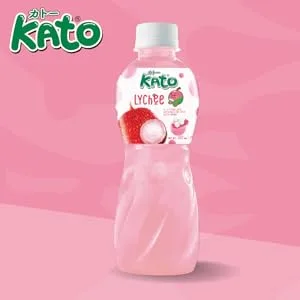 KATO - Jus de Raisin avec Nata de Coco - 1 X 320 ML - Kato Lychee Drink