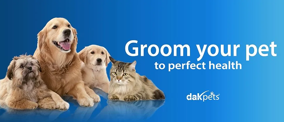 DakPets Pet Grooming Brush Effectively Reduces Shedding by up to 95% Professional Deshedding Tool for Dogs and Cats Blue - product information 2