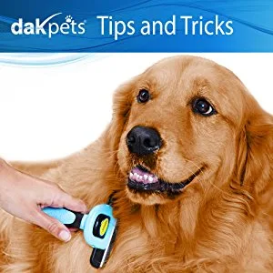 DakPets Pet Grooming Brush Effectively Reduces Shedding by up to 95% Professional Deshedding Tool for Dogs and Cats Blue - product information 6