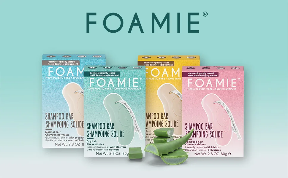 Foamie Organic Solid Shampoo for Healthy and Lackluster Hair with Aloe Vera for Hydration 100% Plastic Free and Vegan - product information 1