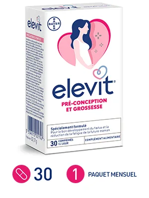 Elevit - 20 Vitamins and minerals - 30 tablets - product information 2