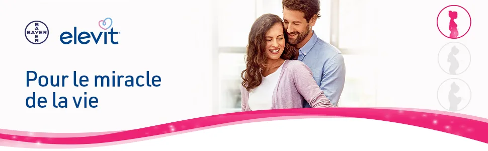 Elevit - 20 Vitamins and minerals - 30 tablets - zinc vitamine e b12 grossesse fer acide folique a selenium fertilité femme iode b1 b9 conceptio
