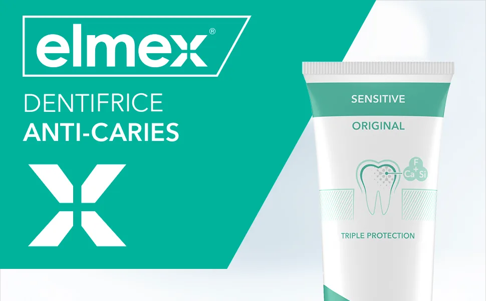 elmex Sensitive Toothpaste Repairs and Prevents | Protects sensitive teeth | Strengthens gums | 75ml - Elmex - Dentifrice Anti-Caries