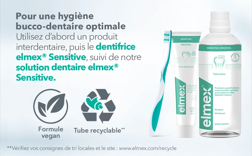 elmex Sensitive Toothpaste Repairs and Prevents | Protects sensitive teeth | Strengthens gums | 75ml - Elmex - Dentifrice Anti-Caries