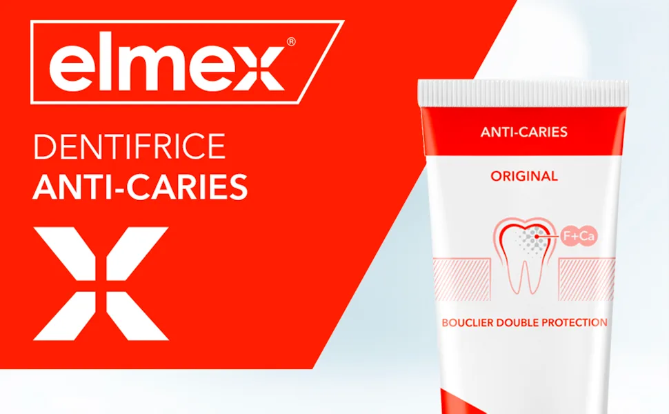 ELMEX - Elmex Anti-Caries Toothpaste Gentle Whiteness 0% Colorants - Cavities - Sensitive Teeth Sore Gums Enamel Protection - 75 ml - Elmex - Anti-Caries