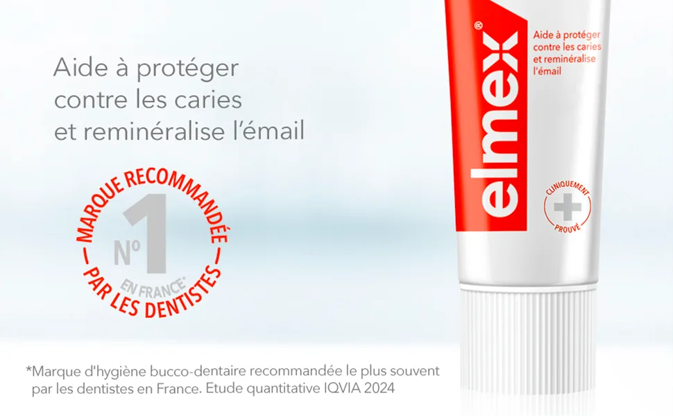 ELMEX - Elmex Anti-Caries Toothpaste Gentle Whiteness 0% Colorants - Cavities - Sensitive Teeth Sore Gums Enamel Protection - 75 ml - Elmex - Anti-Caries