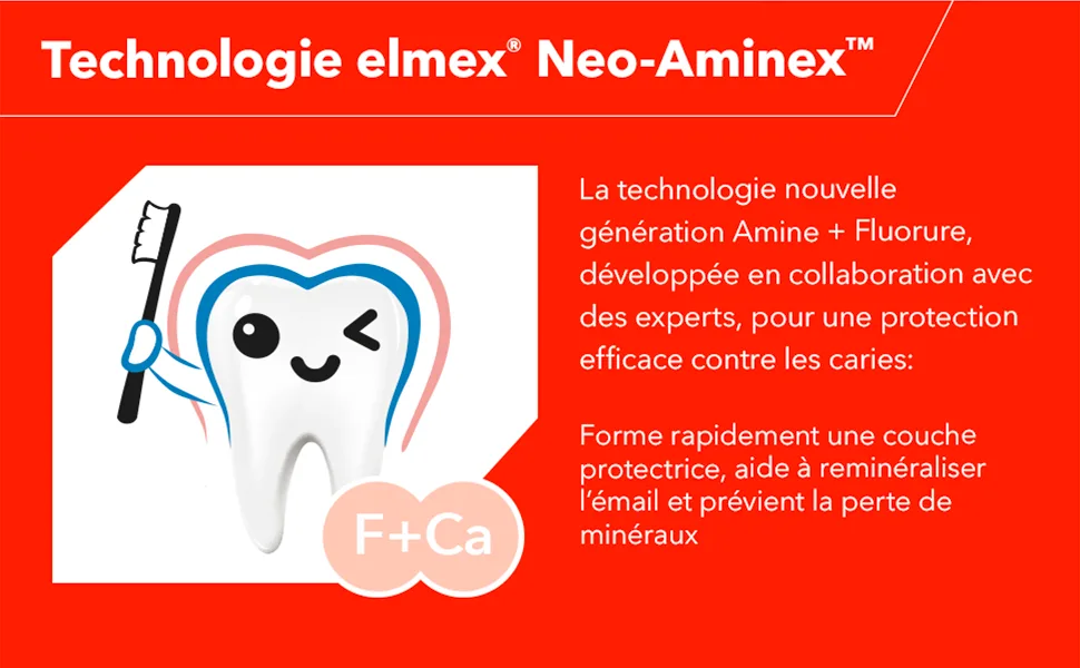 Elmex Junior Toothpaste Ages 6-12 | Caries Protection | Mint Flavor | No Dyes | Children's Toothpaste for Stronger Teeth | - Elmex - Kids 6-12