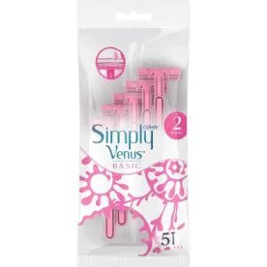 Gillette Venus Simply Venus 5 Disposable Razors with 2 blades for Women - product information 1