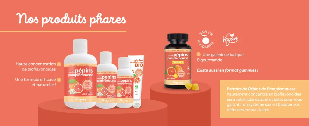 Vitavea - Grapefruit Seed Extract Epp + Vitamin C: Natural Defenses 50 ml Bioflavonoid Concentrate - Visuel 3