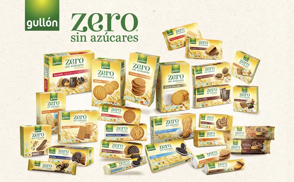 Gull n Zero Sugar Free Vanilla Flavor 3 x 60g - Gamme Gullon Zero