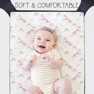 The Peanutshell Fitted Pack n Play, Playard, Mini Crib Sheets for Baby Girls | 2 Pack Set | Pink Elephants & Hearts - Playard Sheets - Lifestyle 1