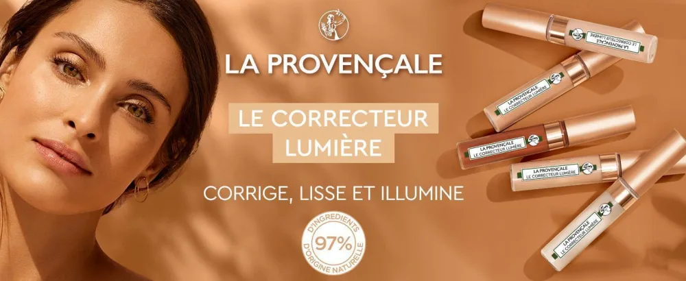 La Proven ale - Light Concealer - Concealer - 97% ingredients of natural origin - Medium coverage - All skin types - Organic Olive Oil PDO Provence -Shade: 02 Medium Light - 10 ml - unifie lisse illumine