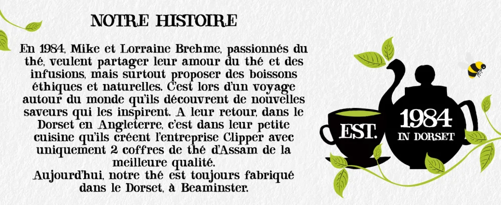 CLIPPER - Organic Infusion - Divine Digestion - Two Mints and Fennel - 20 Organic Infusion Sachets - Pack of 1 - Notre histoire