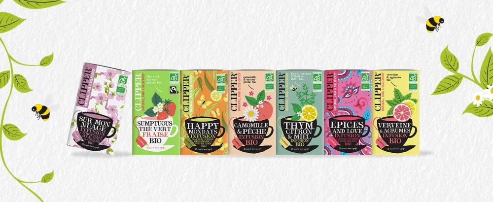 CLIPPER - Organic Refreshing Drink - Fusion Lemon Lime Mint - No added sugar - 25cl x 12 - Bas de page
