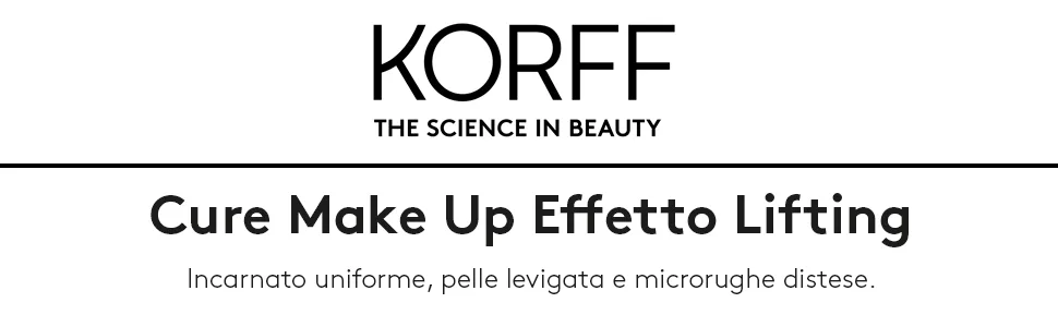 Korff Cream Foundation Lift Effect Medium High Coprise with Hyaluronic Acid and Vitamin E Melting Texture and Cremesa Finish Satinato 03 Format 30 ml - Header