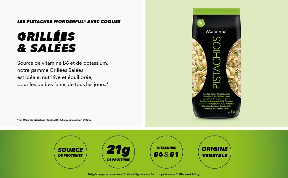 Wonderful Pistachios - Pistachios without salt 450g - product information 3