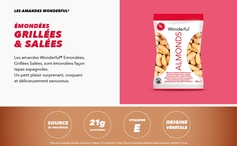 Wonderful Almonds - Natural Almonds 200g - amandes