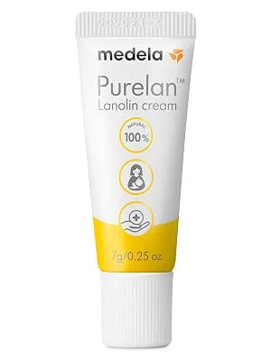 Medela Purelan 7g Lanolin Cream Fast Relief for Sore and Dry Skin 100% Natural Hypoallergenic  - product information 2