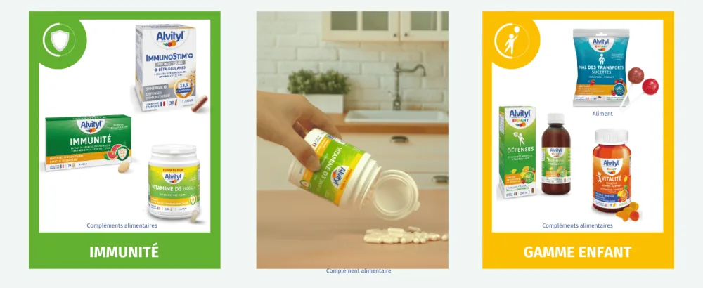 Alvityl Melatonin + 3 Plants + Vitamin B6 - Triple Action on Sleep and Relaxation - 1.85mg Melatonin - Chrononuit Action 7h - 45 Capsules - méla-sommeil