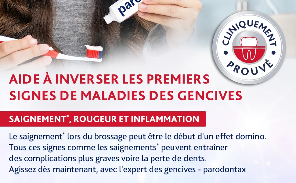 Parodontax Whitening Care Toothpaste Anti-Tartar Action Helps Stop and Prevent Bleeding Gums Improved Taste Pack of 6x75ml - blanchiment dentaire avec protection des gencives et soin dees dents