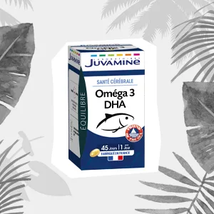JUVAMINE - Omega 3 - Cardiovascular Health - Contributes to normal heart function - 45 capsules for a 45-day program - Made in France - oméga 3