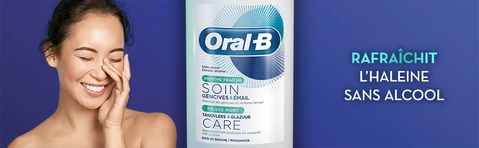Oral-B Gum & Enamel Care Fresh Mint Mouthwash 500 ml - rafraichit
