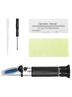 Seawater Salinity Refractometer,V-Resourcing Automatic Temperature Compensation Sea Water Salinity Measurer for Aquarium, Hydrometer, 0-100ppt & 1.000-1.070 Salinity Specific Gravity - refractometer