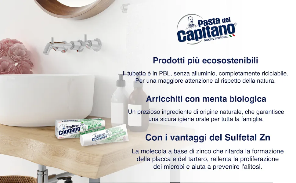 Pasta del Capitano Plaque and Caries Toothpaste 75 ml - product information 8