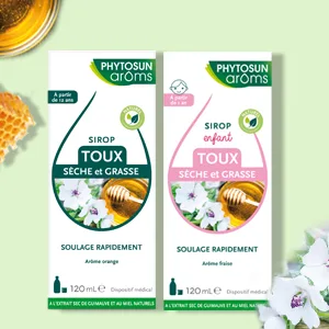 PHYTOSUN AROMS - Occasional Constipation - Natural Orange Flavor - Sugar Free - 10 Powder Sachets for Oral Solution - toux
