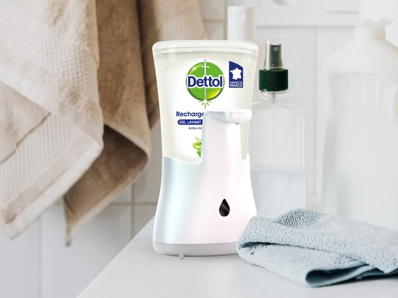 DETTOL No-Touch Liquid Hand Soap Refill 250 ml - Cleansing Action - Aloe Vera (3 Refills) - Dettol Kit