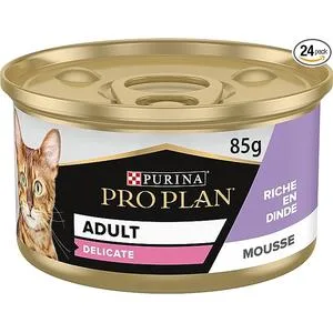PURINA PRO PLAN | Adult | Delicate Mousse | Turkey | Cat | Meal Box 85g | Pack of 24 - product information 2