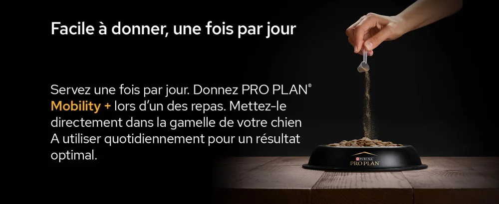 PURINA PRO PLAN | Mobility+ | Powder | Complementary food | Dog | 120g box - supplements; gamme d