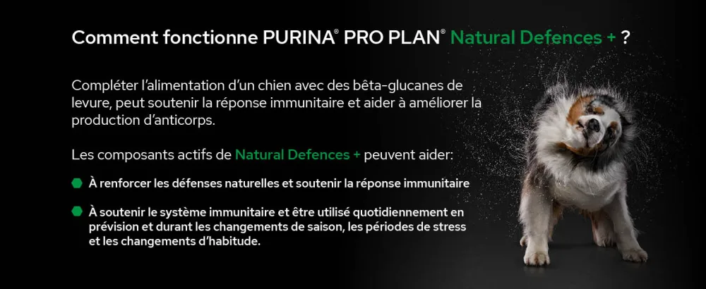 PURINA PRO PLAN | Natural Defences+ | Complementary Food Tablets | Dog | 67g Box - supplements; gamme d