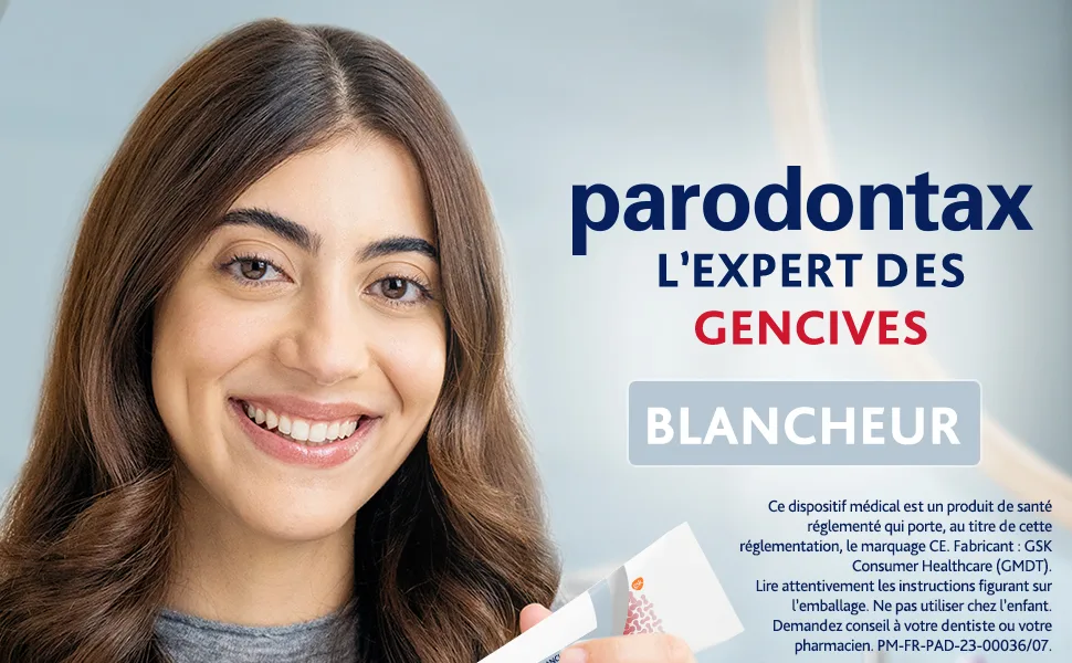 Parodontax Whitening Care Toothpaste Helps Stop and Prevent Bleeding Gums Improved Taste 75 ml - parodontax Soin Genccive traitement blancheur