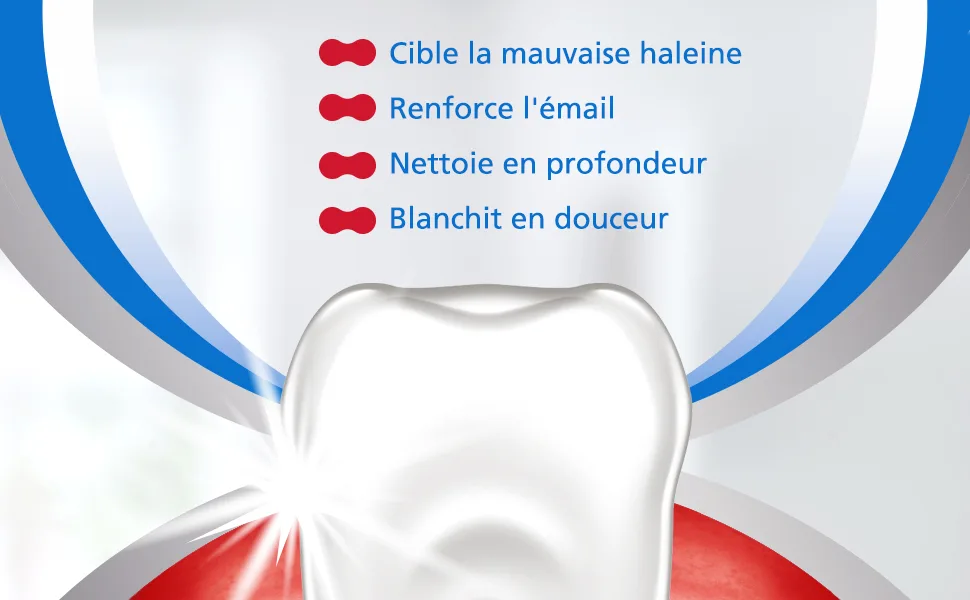 Parodontax Complete Protection Extra Fresh Toothpaste 8 Benefits Against Occasional Bleeding Gums 75ml - cible la mauvaise haleine - renforce l