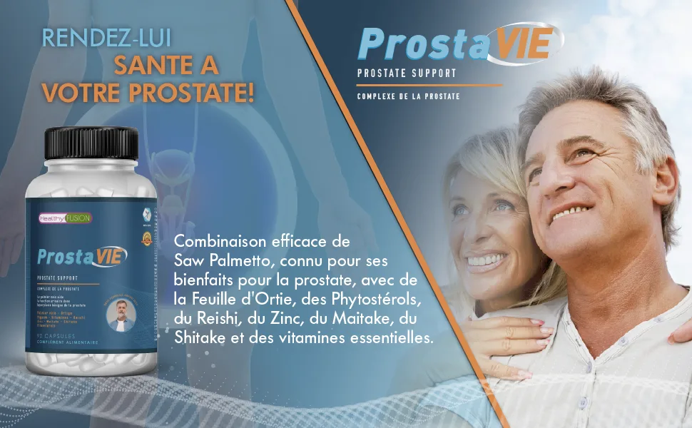 ProstaVie Natural Prostate Complex | Improves Prostate Health & Function | Regulates and Controls Urinary Emergencies | Saw Palm | Reishi | Nettle & Vitamins | 90 Capsules - prostate