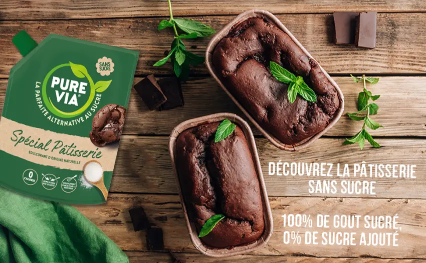 Pure Via - Special Pastry - Alternative to natural sugar with Acacia Gum 1 x 380g - banner 1